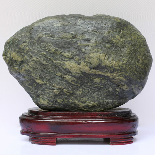 宜居品閣YWS419綠泥石 長(zhǎng)江奇石的投資與收藏價(jià)值